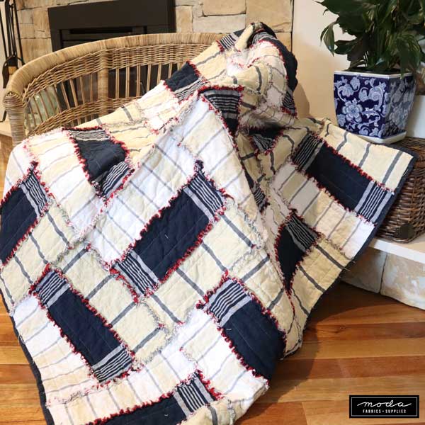 PTT Raggy Rail Fence Quilt 1